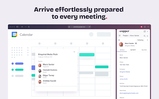 Copper CRM for Gmail and LinkedIn screenshot