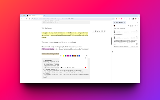 Mark screenshot