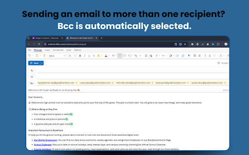 Email My Students screenshot