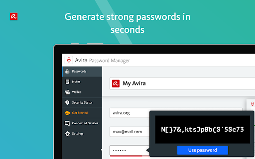Avira Password Manager screenshot