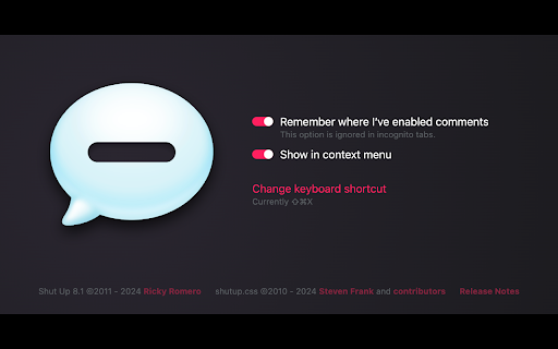 Shut Up: Comment Blocker screenshot