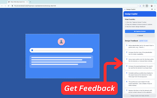 Design Copilot screenshot