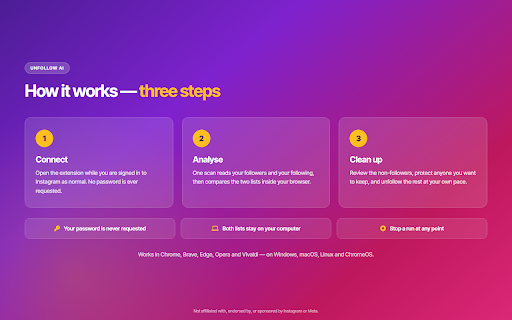 Unfollow AI - Followers & Unfollowers Tracker screenshot
