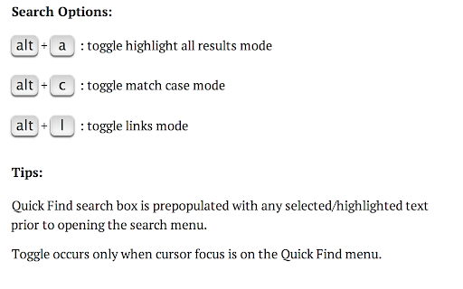 Quick Find for Google Chrome™ screenshot