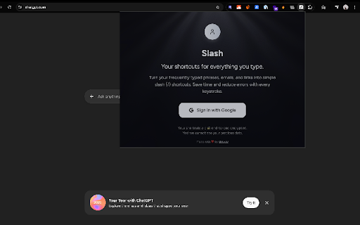 Slash | Quick Type Text Replacement Tool screenshot
