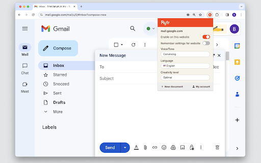 Rytr - AI powered writing assistant screenshot