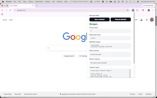 FocusLimits screenshot
