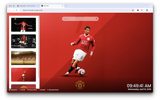 Cristiano Ronaldo Manchester United 2003–2009 Wallpaper screenshot