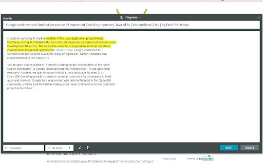 Web Clipper (Nimbus) screenshot