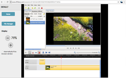 Video editor OpenShot online screenshot