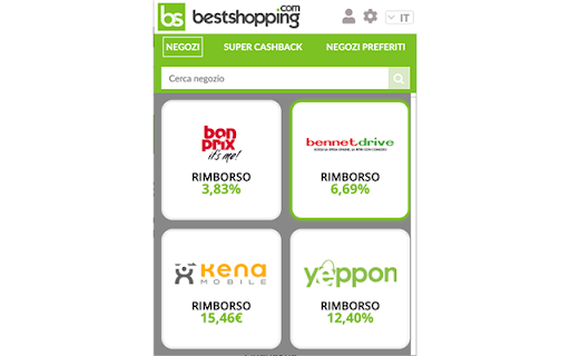 MEMO Cashback Bestshopping screenshot
