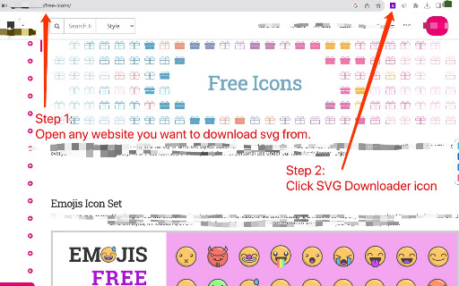 SVG downloader screenshot