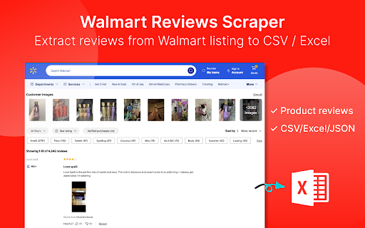 Walmart Reviews Scraper - Extract Reviews from Walmart™️ screenshot