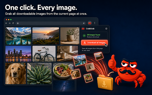 CrabGrab — Descargar imágenes en máxima resolución screenshot