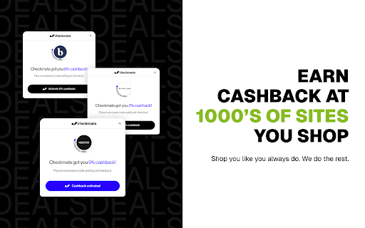 Checkmate - Cashback, Savings & Rewards. screenshot
