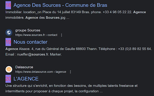 Site counter by title on the SERP 🔢 screenshot