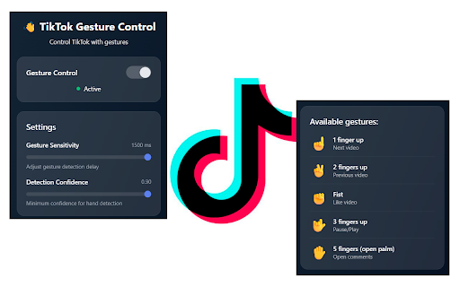 TikTok Gesture Control screenshot