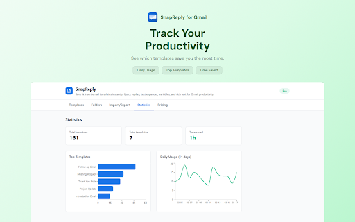 Gmail Templates & Responses — SnapReply screenshot