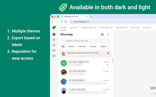 WA Labels: WhatsApp Labels for Individuals & Businesses screenshot