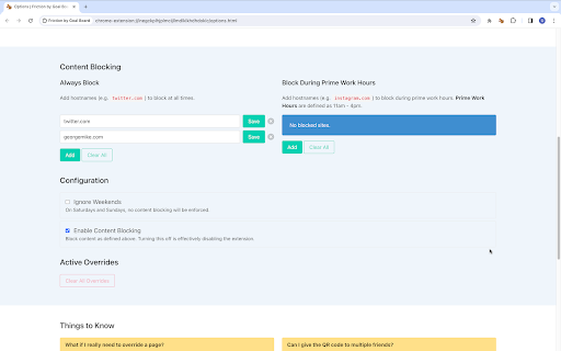 Friction by Goal Board screenshot