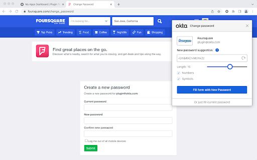 Okta Browser Plugin screenshot