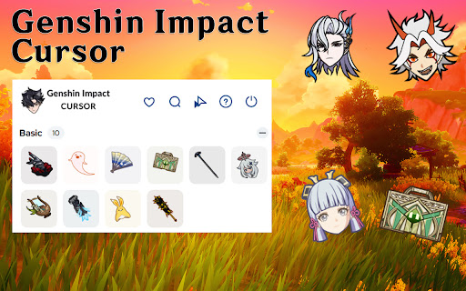 Genshin Impact Cursor - Custom Cartoon Cursor for Chrome screenshot