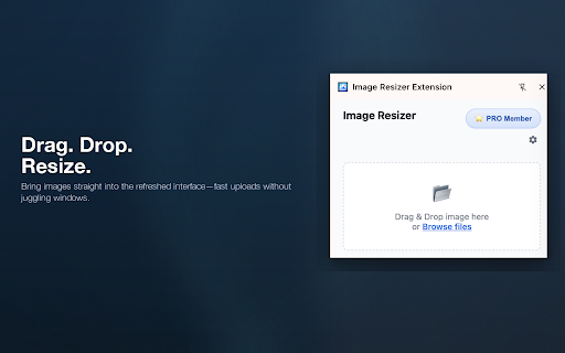 Image Resizer Extension screenshot