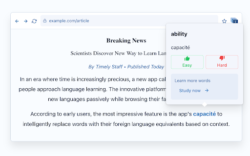 Timely Learning screenshot