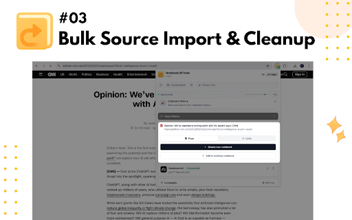 NotebookLM Tools for Gemini Notebook™ screenshot