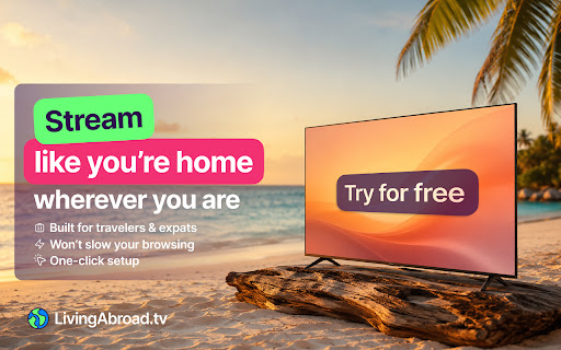 Best VPN for Streaming -  LivingAbroad.tv Smart DNS screenshot