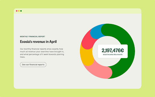 Ecosia - The search engine that plants trees screenshot