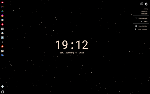 Calendar Clock - New Tab screenshot