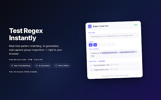 Regex Tester Pro - Test and Explain Regular Expressions screenshot