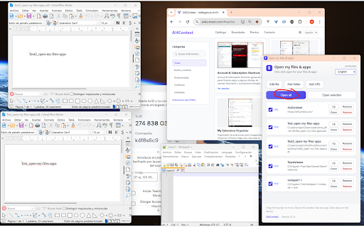 Open my files & apps screenshot