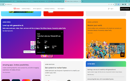 Advance font finder from any website screenshot