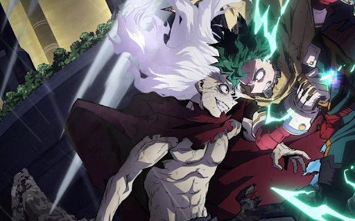 Deku vs Shigaraki Live Wallpaper - My Hero Academia New Tab screenshot