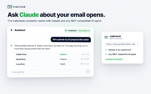 Mailcheck: Email Tracker for Gmail & Zoho Mail screenshot