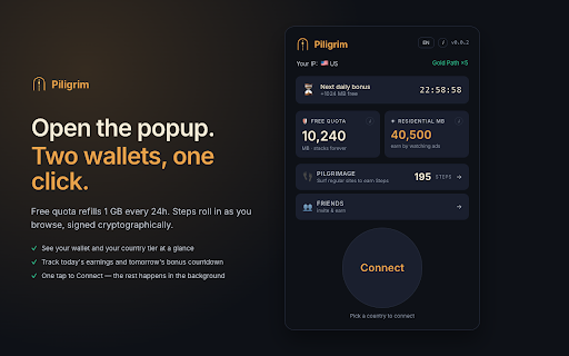 Piligrim — Free Gamified VPN screenshot