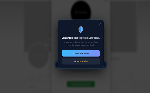 Unscroll: Block Infinite Feed Scrolling screenshot