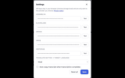 Briefly - Text to Speech & Dictation screenshot