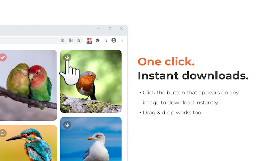 One-click image downloader - Grabit screenshot