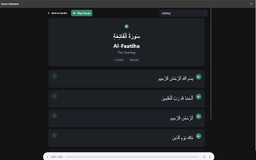 Quran Extension screenshot