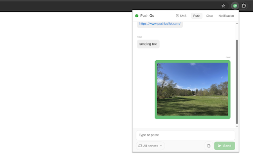 Push Go for Pushbullet screenshot