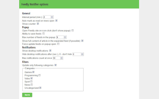 Feedly Notifier screenshot