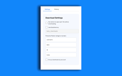 Bluesky Media Downloader screenshot