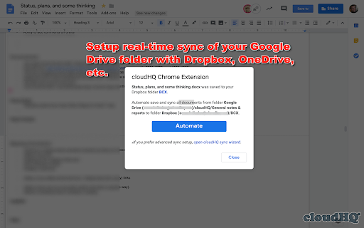Backup and Sync Google Drive to other clouds screenshot