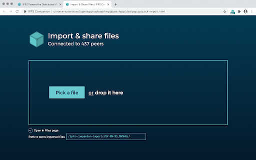 IPFS Companion screenshot