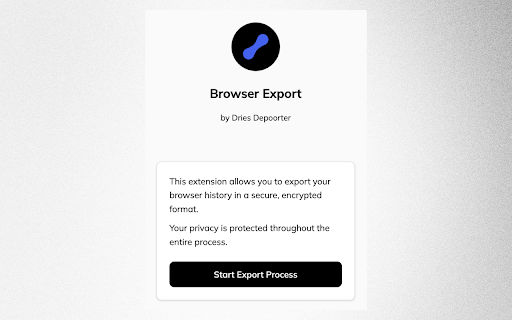 Browser History Export screenshot