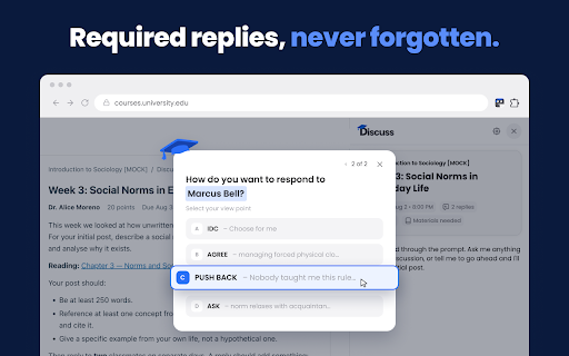 Coursology Discuss screenshot