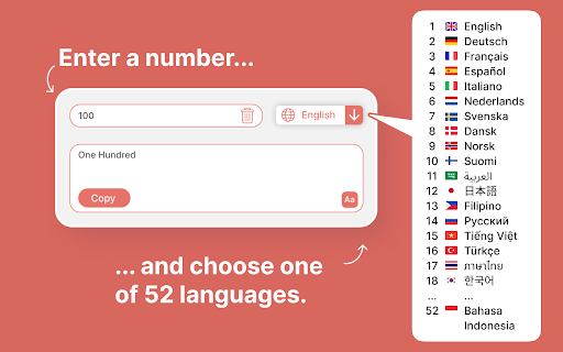 Number to Word Converter screenshot